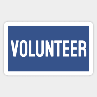 Volunteer (White) Sticker